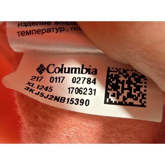 Columbia Jacket Womens Medium Coral Fleece Full Zip Mock Neck Benton Springs - Picture 9 of 12